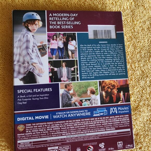NANCY DREW NEW SEALED THE HIDDEN STAIRCASE BLU-RAY DVD MOVIE - Picture 2 of 2